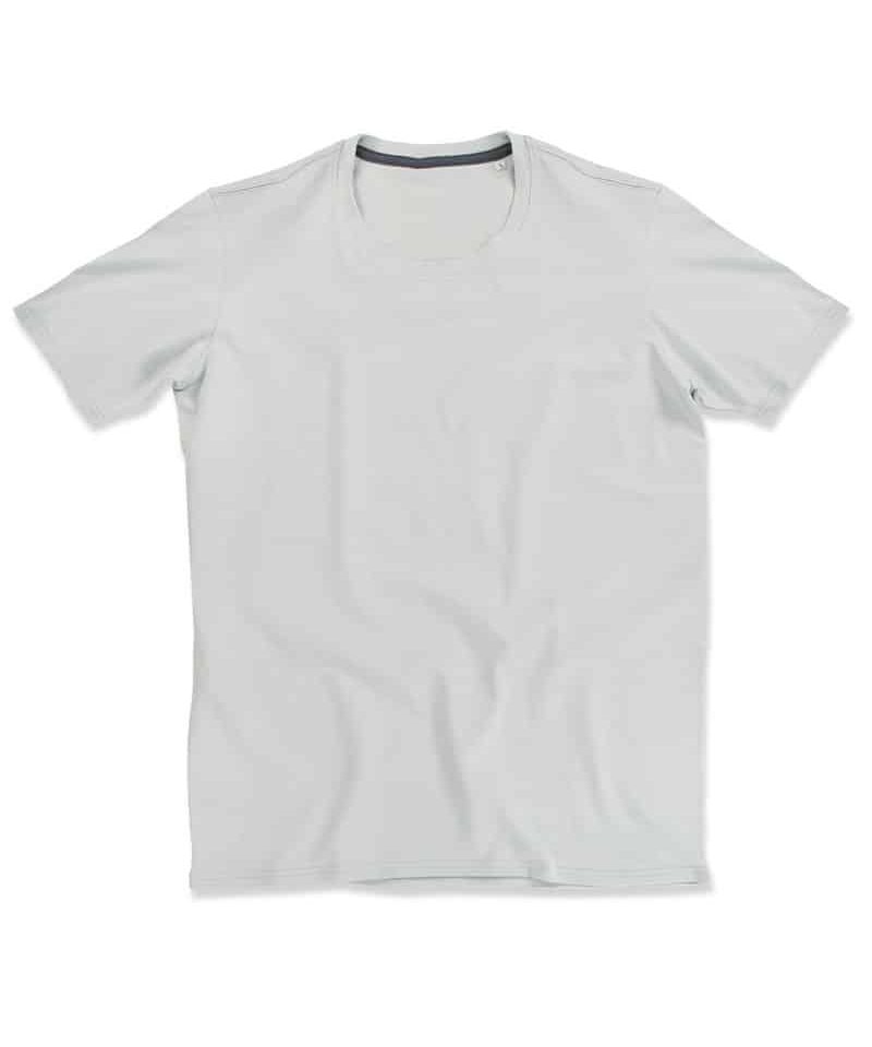 T-shirt-uomo-girocollo-no-logo-Stedman-ST9600-grigio-chiaro