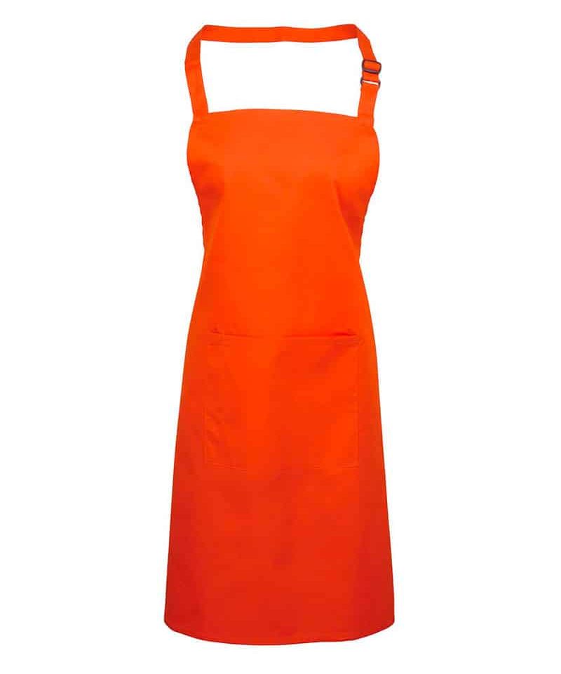Grembiule-Pettorina-con-Tasca-Centrale-Premier-PR154-arancio