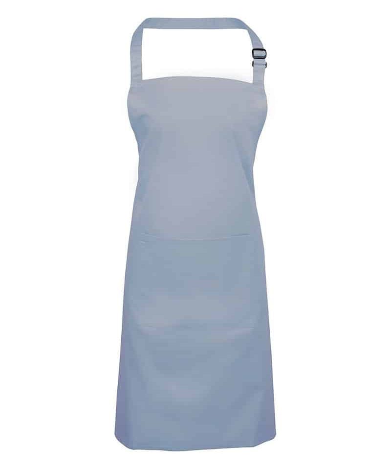 Grembiule-Pettorina-con-Tasca-Centrale-Premier-PR154-azzurro