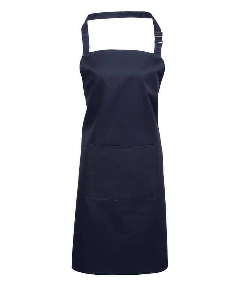 Grembiule-Pettorina-con-Tasca-Centrale-Premier-PR154-blu-navy