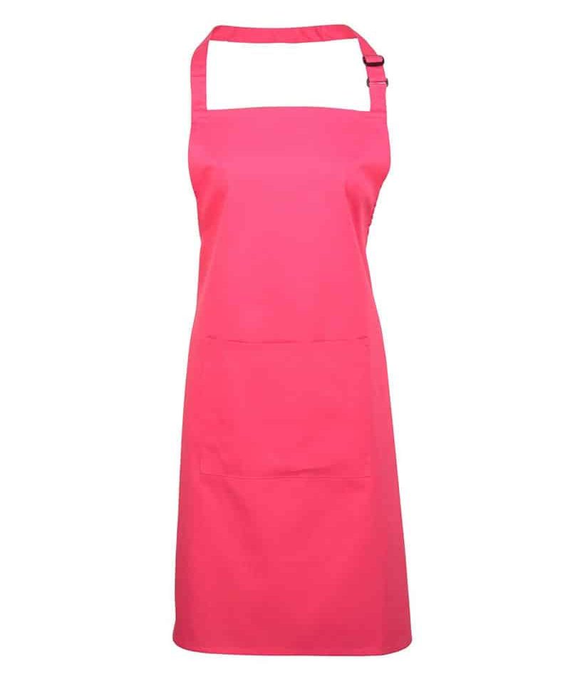 Grembiule-Pettorina-con-Tasca-Centrale-Premier-PR154-fucsia