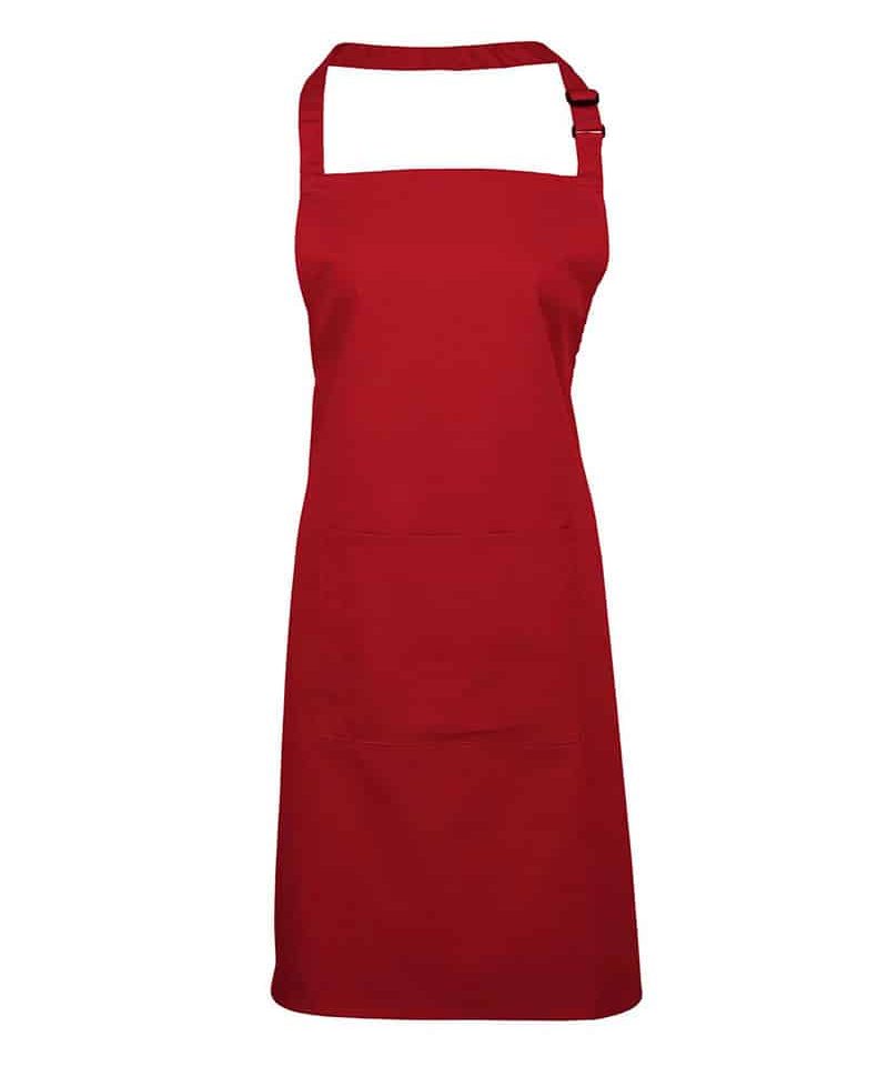 Grembiule Pettorina con Tasca Centrale Premier PR154 79 Grembiule-Pettorina-con-Tasca-Centrale-Premier-PR154-rosso