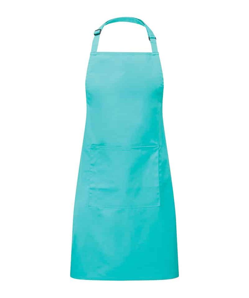 Grembiule Pettorina con Tasca Centrale Premier PR154 87 Grembiule-Pettorina-con-Tasca-Centrale-Premier-PR154-verde-tiffany