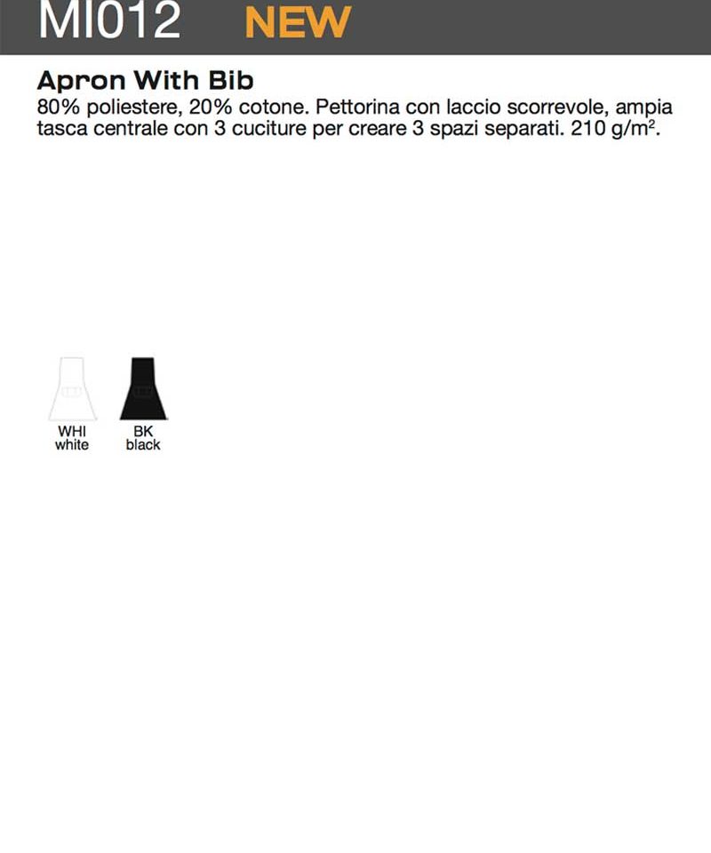 Grembiule Pettorina Colore Italiano MI012 9 Grembiule con pettorina Colore Italiano MI012 scheda tecnica
