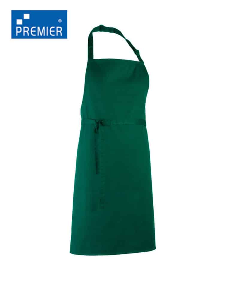 Grembiule Con Taschino - 70x90 Cm, Cotone, Bianco, Per Cucina E Lavoro