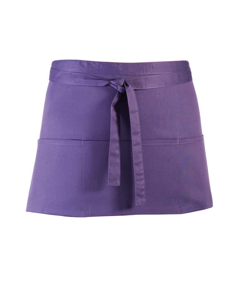 Grembiule-corto-bar-personalizzato-PR155-viola-porpora