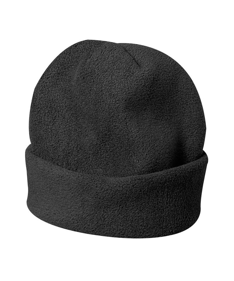 Cappellino Cuffia in Pile con risvolto 00940 15 cappellino pile beanie cuffia invernale 00940 nero