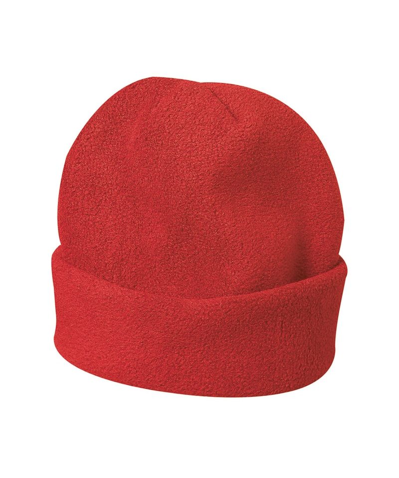 Cappellino Cuffia in Pile con risvolto 00940 16 cappellino pile beanie cuffia invernale 00940 rosso