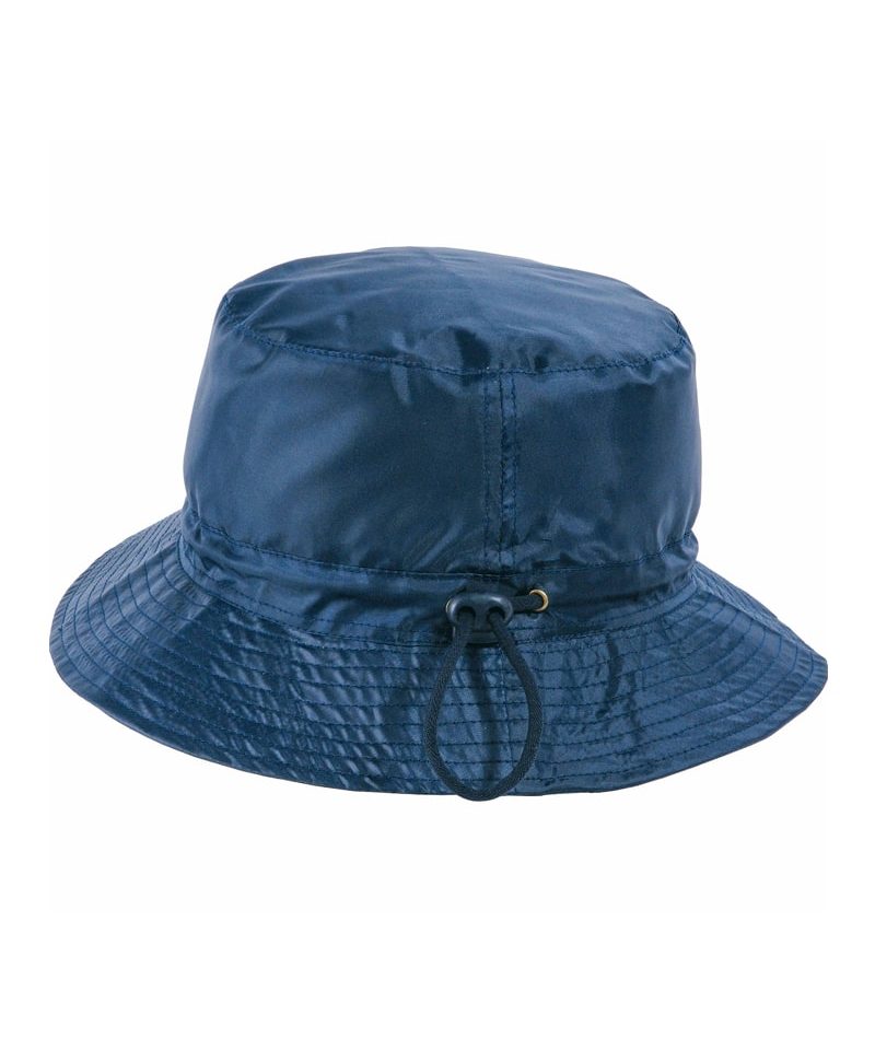 Cappello impermeabile in nylon regolabile con cordino 07302