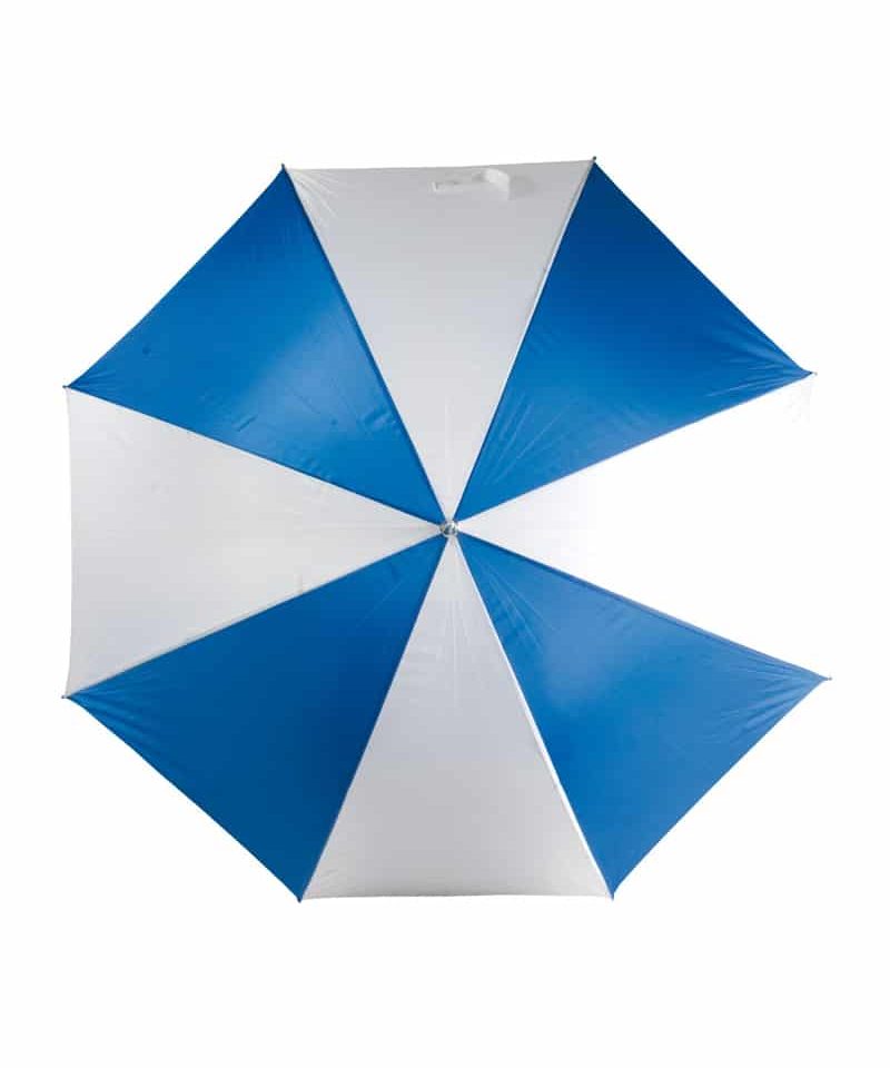 Mini ombrello automatico bicolore manico gommato 06503 bianco blu
