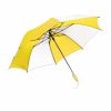 Ombrello Mini automatico bicolore manico gommato 06503 2 Mini ombrello automatico bicolore manico gommato 06503 bianco giallo