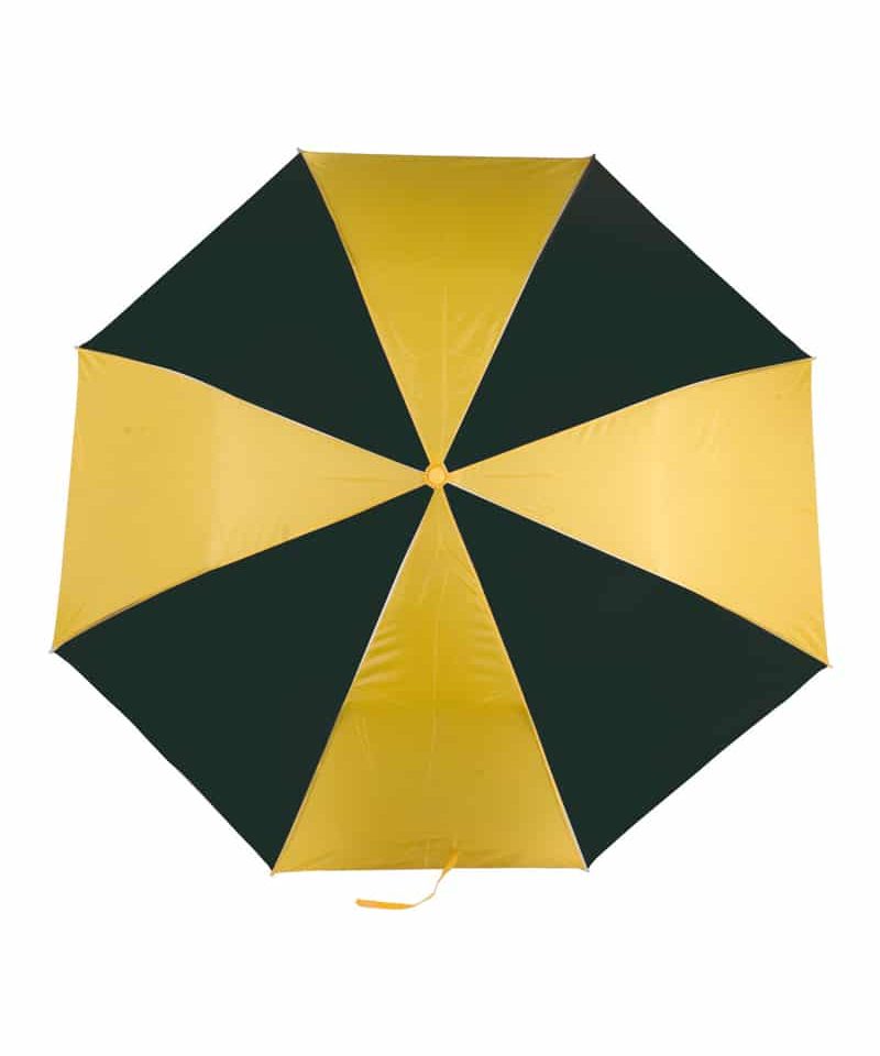 Mini ombrello automatico bicolore manico gommato 06503 giallo nero