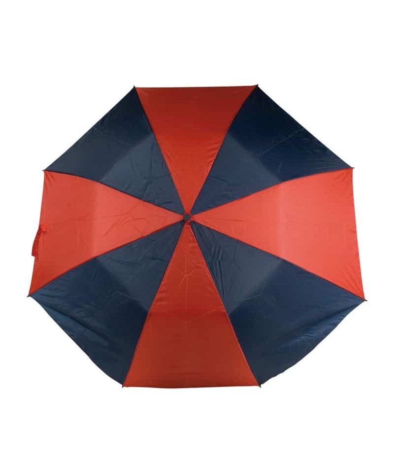 Mini ombrello automatico bicolore manico gommato 06503 rosso blu