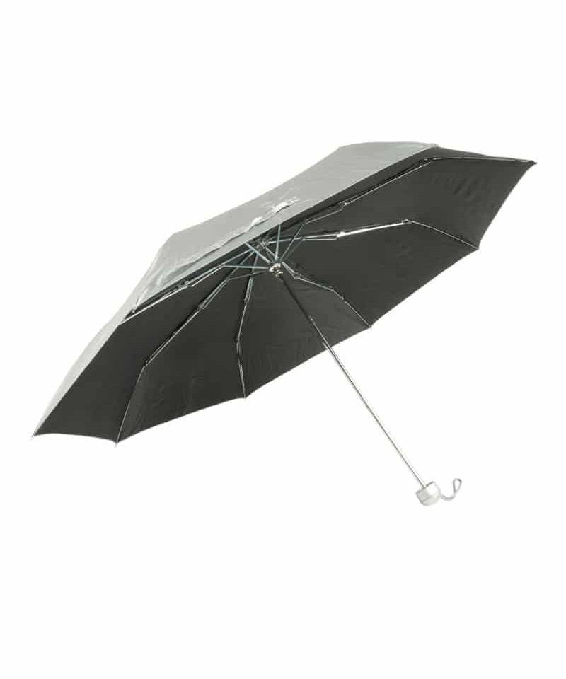 Mini ombrello manuale argentato 00207 argento nero