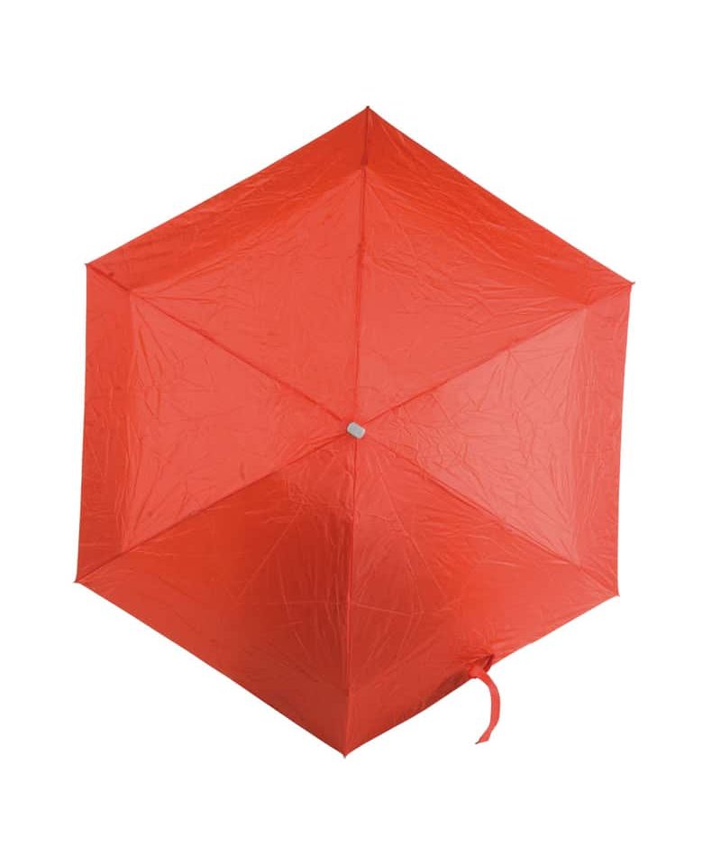 Mini ombrello manuale con custodia 06505 rosso