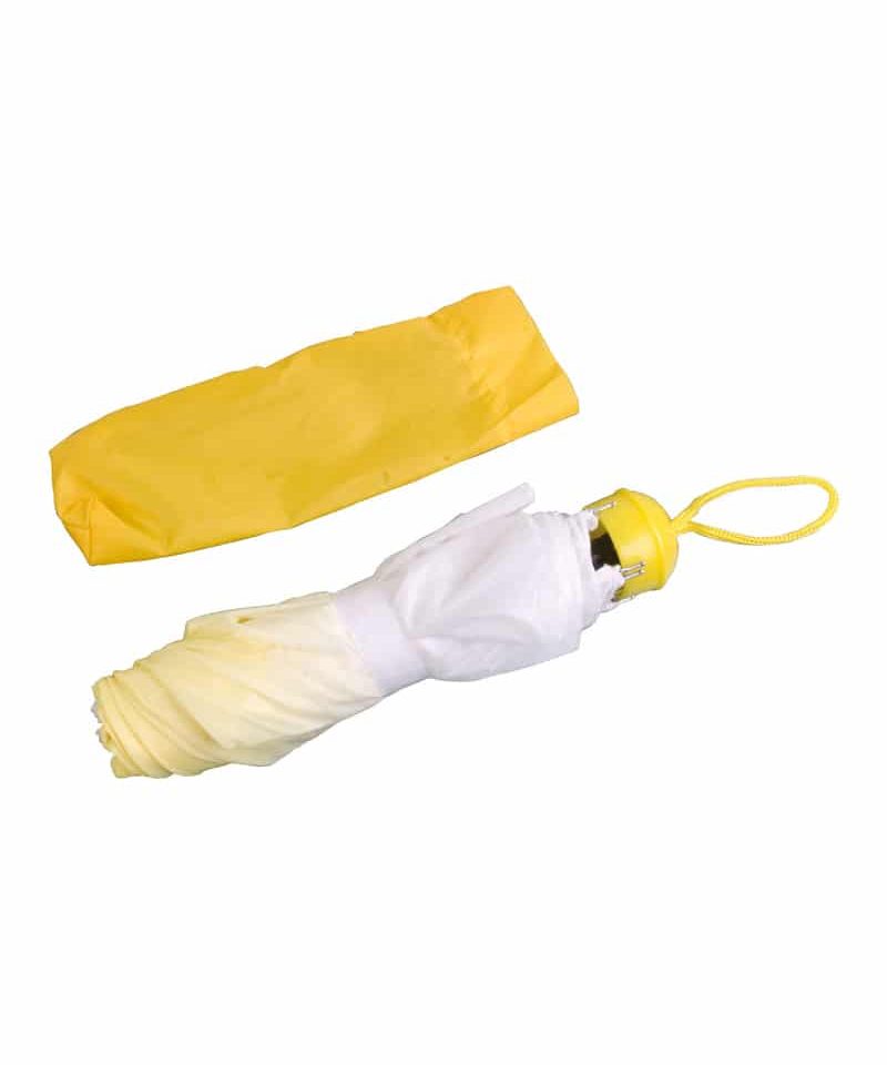 Mini ombrello manuale sfumato 13501 giallo chiuso