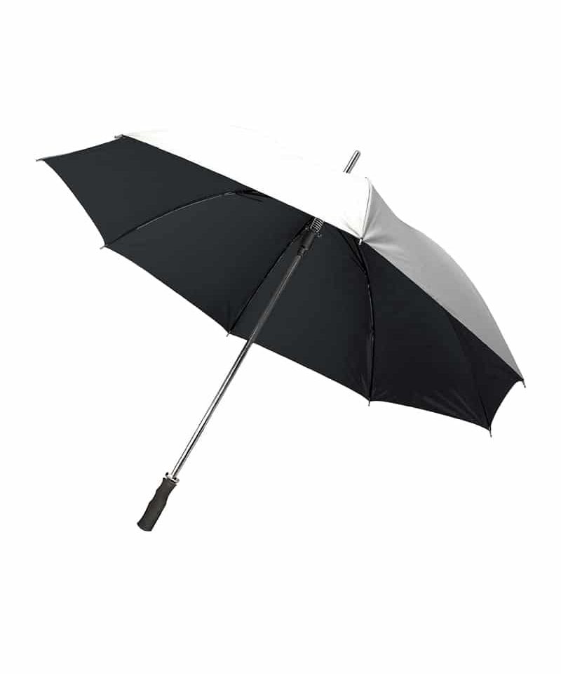 Ombrello Golf automatico con fusto e puntale metallici 03084 8 Ombrello Golf automatico 03084 argento nero