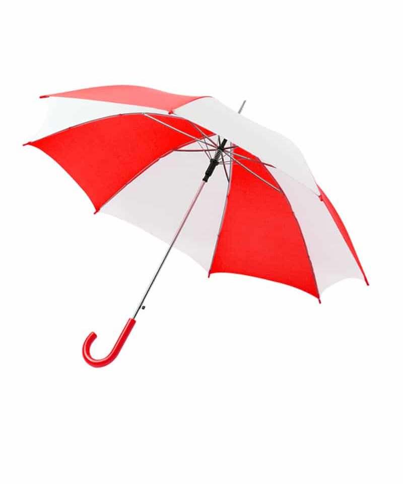 Ombrello automatico bicolore 00423 bianco rosso