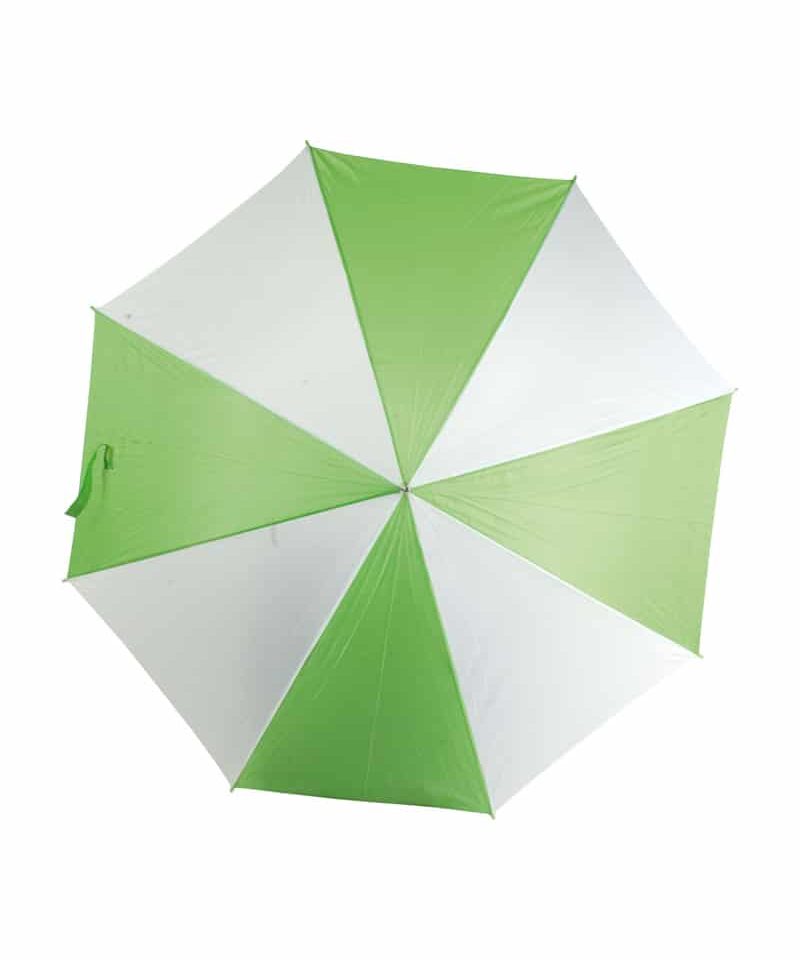 Ombrello automatico bicolore con fusto in acciaio 00423 13 Ombrello automatico bicolore 00423 bianco verdemela
