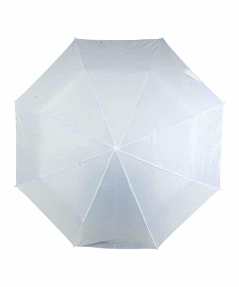 Ombrello automatico con salvagocce telescopico in plastica 00211 14 Ombrello automatico con salvagocce telescopico 00211 bianco
