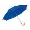 Ombrello automatico manico curvo in legno 00806 2 Ombrello automatico manico curvo in legno 00806 blu