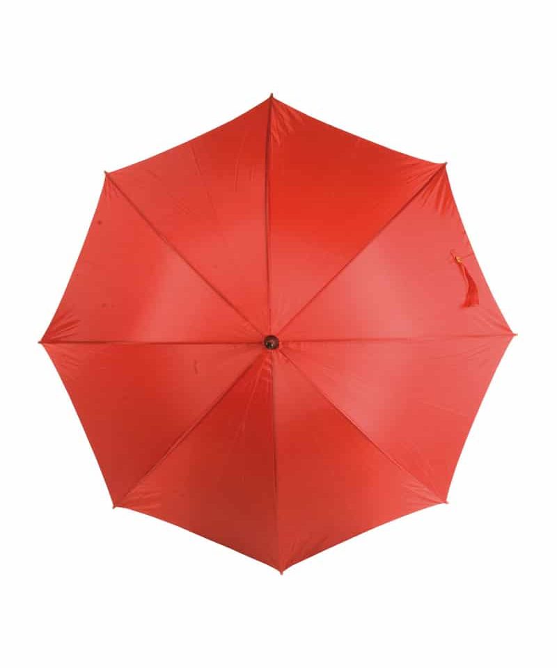 Ombrello automatico manico curvo in legno 00806 13 Ombrello automatico manico curvo in legno 00806 rosso