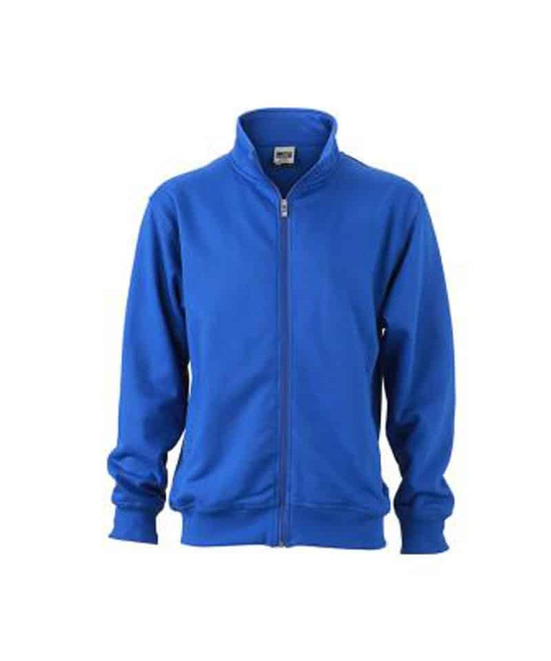 Felpa unisex zip intera senza cappuccio James & Nicholson JN836 29 Felpa unisex zip intera senza cappuccio JN836 blu-royal