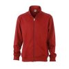 Felpa unisex zip intera senza cappuccio James & Nicholson JN836 1 felpe-personalizzate-roma-jn836-rosso-mattone