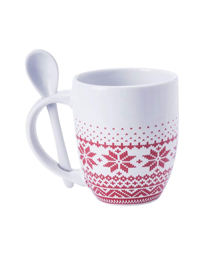 Tazza in ceramica con cucchiaio di Natale AP781115 3 Tazza-in-ceramica-con-cucchiaio-di-Natale-AP781115