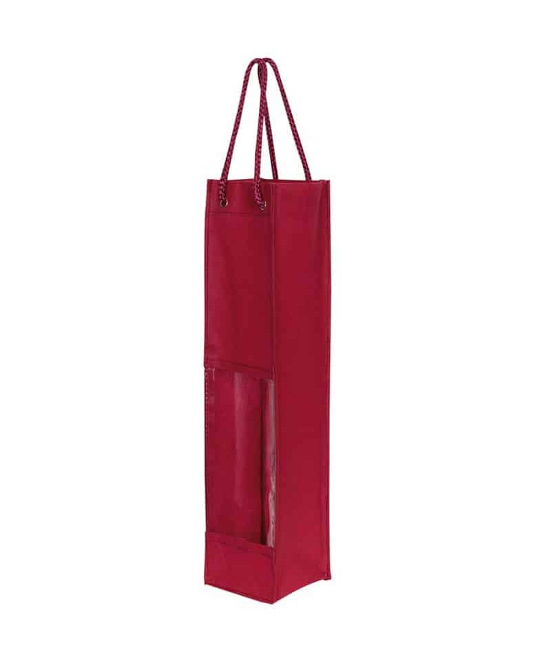Borsa portabottiglia in TNT con finestra 0820800 7 borsa portabottiglia vino in TNT 0820800