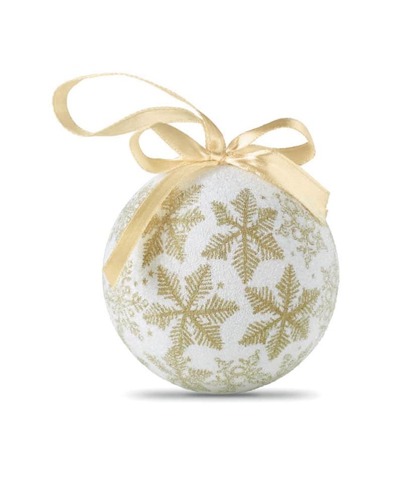 Pallina di Natale con finitura e decoro perlato completa di nastrino AP845178 10 palline-di-natale-personalizzate-1426-oro