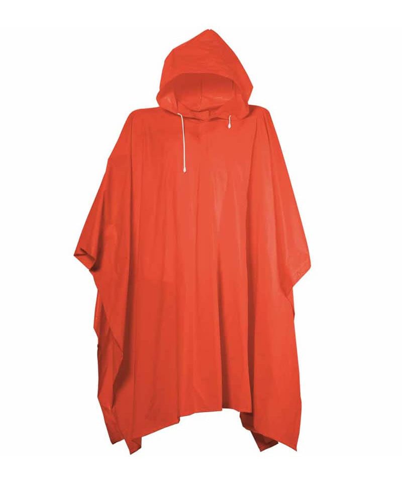 Poncho in PVC goffrato 260g 00158 8 poncho goffrato 00158 rosso