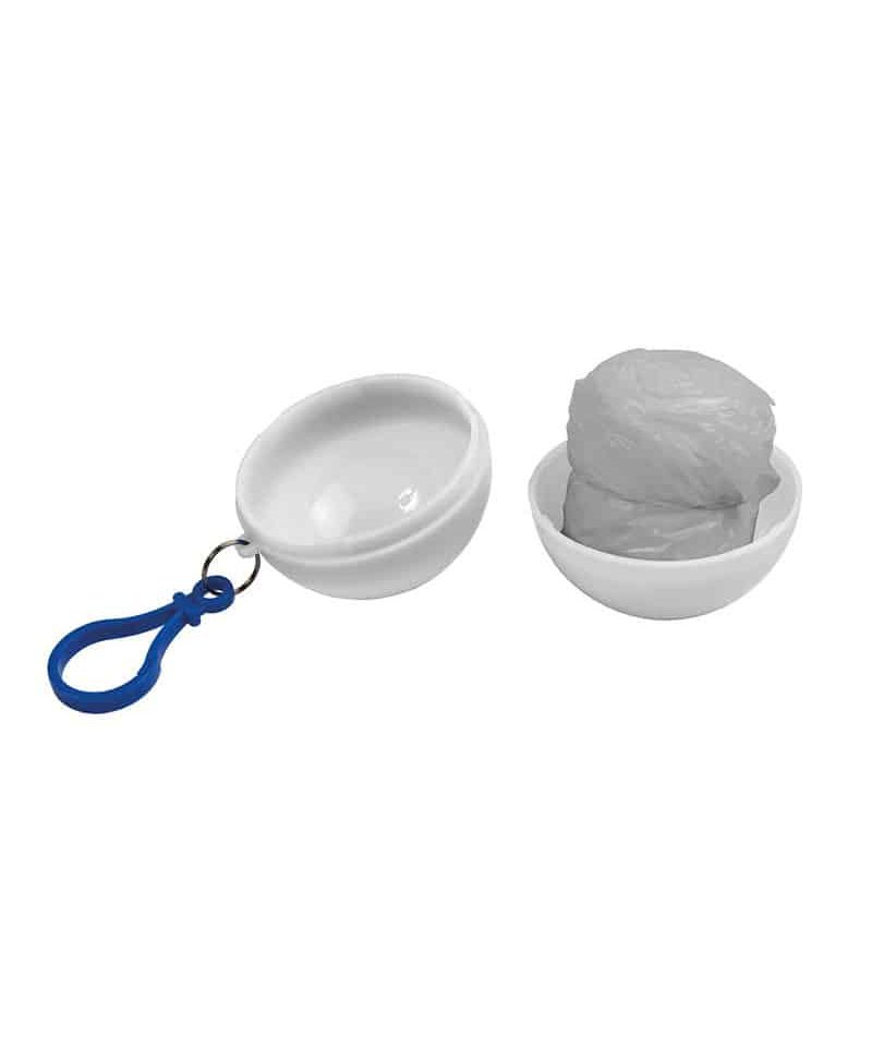 Poncho monouso in contenitore a sfera 16006 8 poncho-impermeabile-di-emergenza-con-moschettone-16006