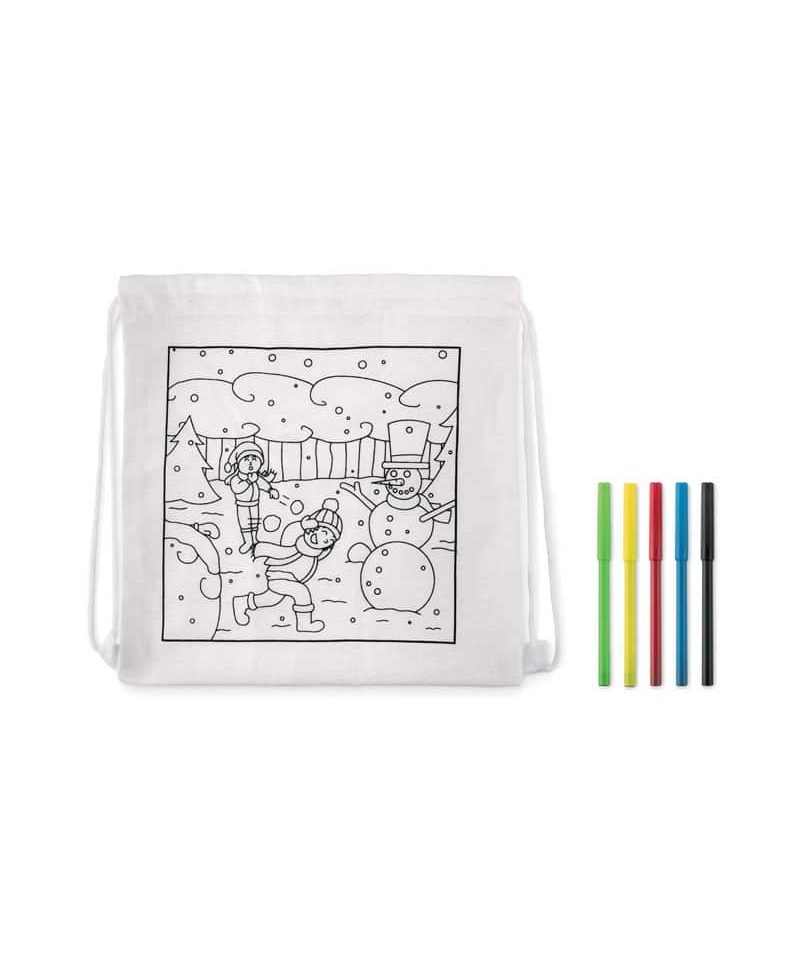 kit da disegno natalizio con sacca CX1432 7 sacca portascarpe da disegnare BYB2432 kit