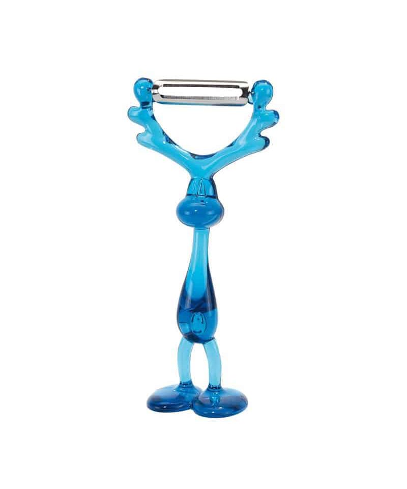Sbucciatore a forma di alce 0307026 13 sbucciatore MOOSE PETER a forma di alce lama in acciaio inox in confezione regalo trasparente0307026