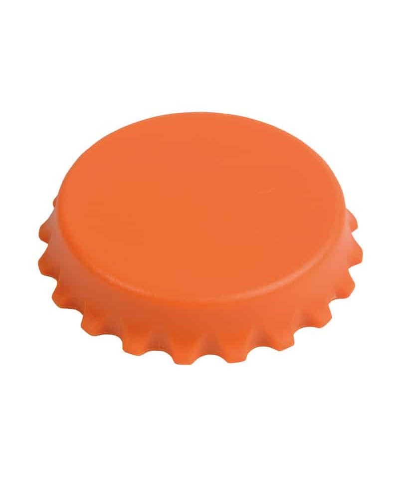 Apribottiglie a forma di tappo 16401 22 Apribottiglie e svita tappi calamitato 05054 arancio