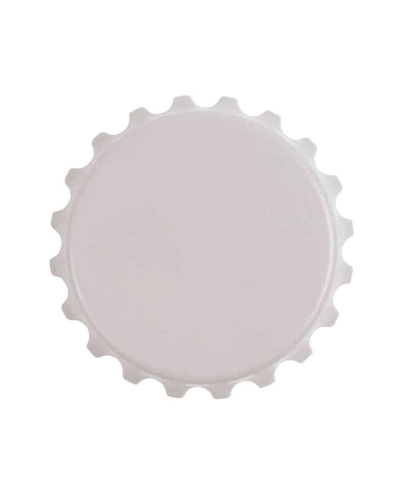 Apribottiglie a forma di tappo 16401 23 Apribottiglie e svita tappi calamitato 05054 bianco