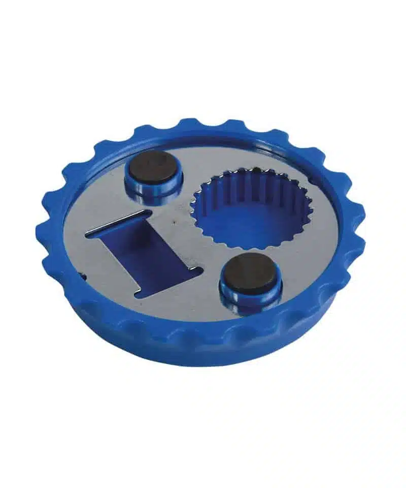 Apribottiglie a forma di tappo 16401 24 Apribottiglie e svita tappi calamitato 05054 blu 2
