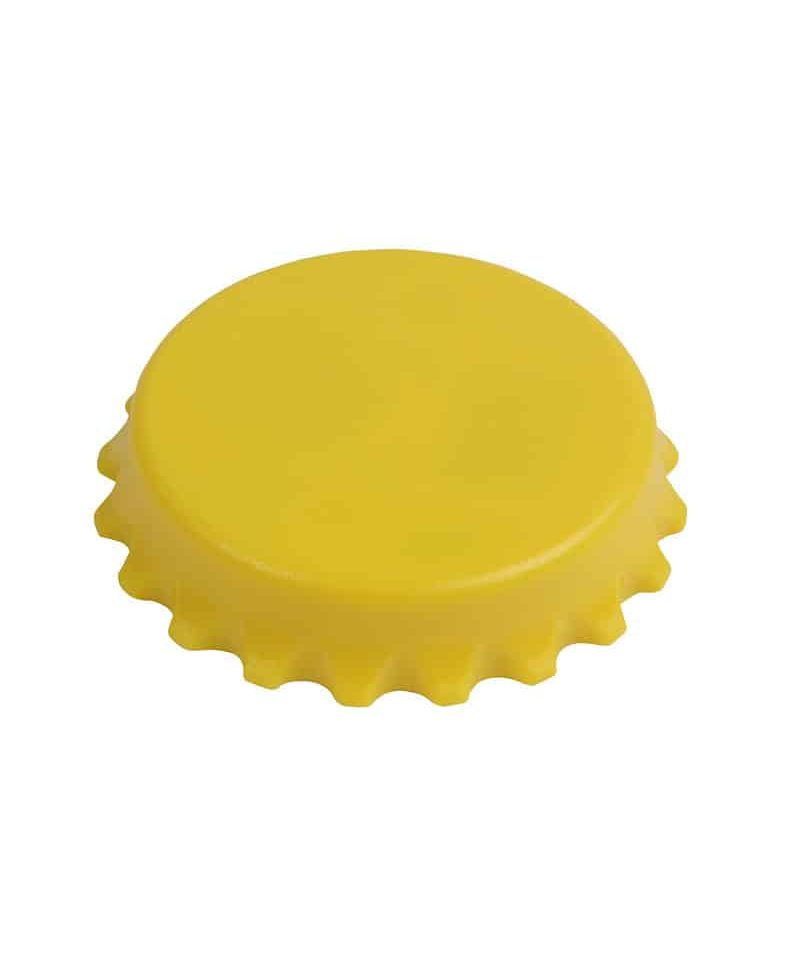 Apribottiglie a forma di tappo 16401 29 Apribottiglie e svita tappi calamitato 05054 giallo