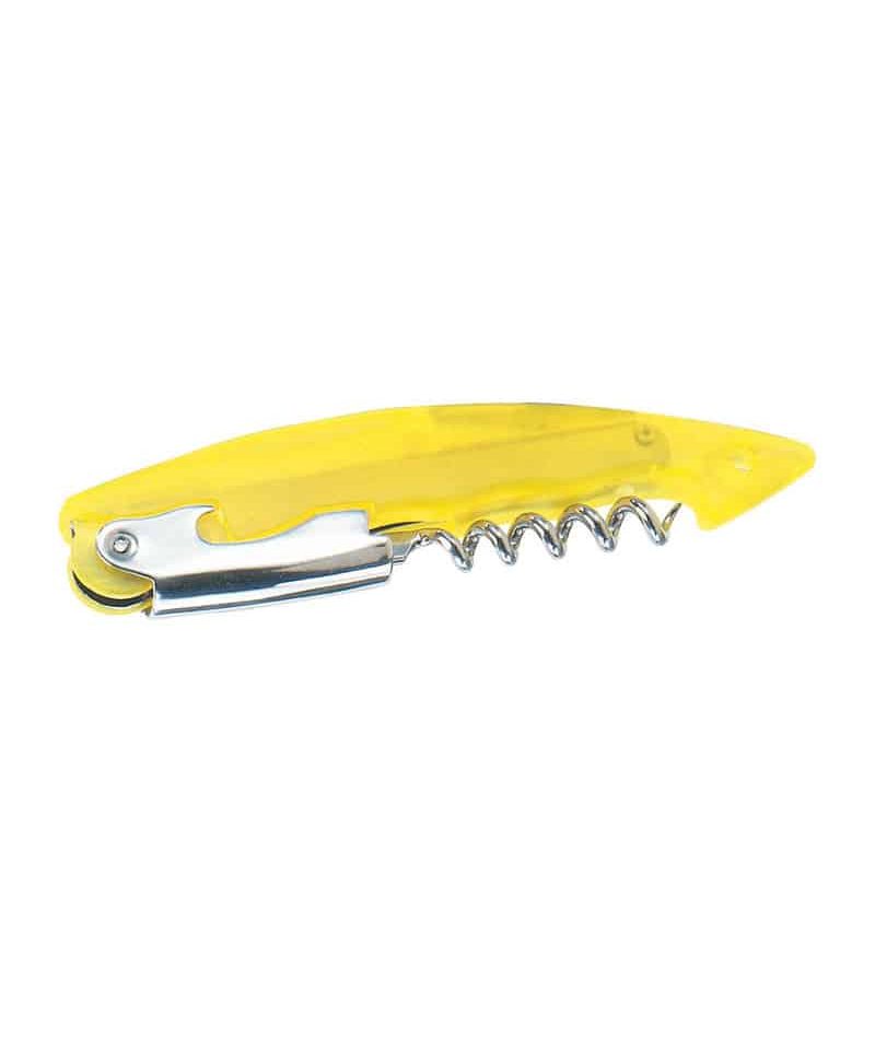 Apribottiglie in plastica trasparente 04007 giallo