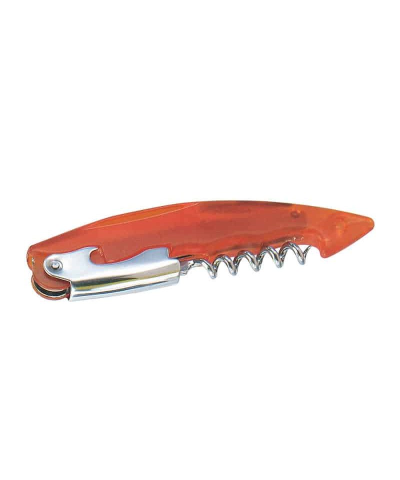 Apribottiglie in plastica trasparente 04007 rosso