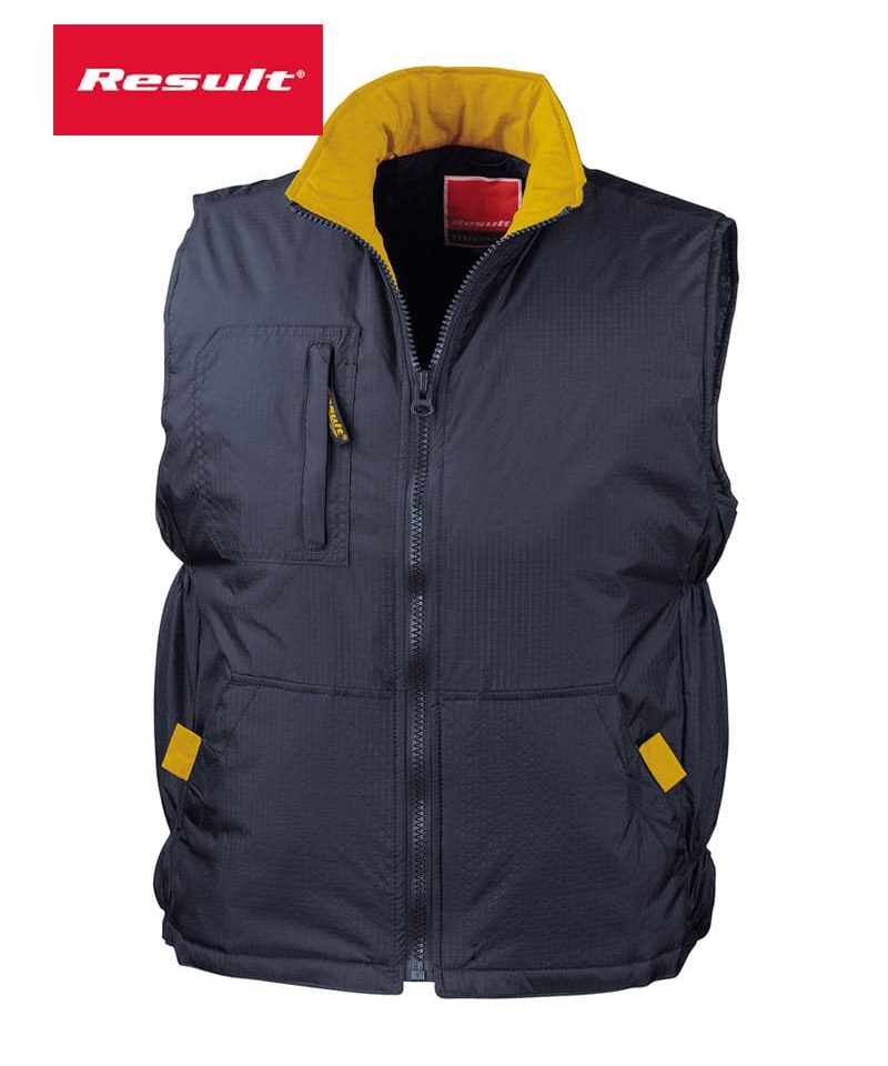 Gilet Imbottito Antipioggia Result RER66 5 Gilet-Imbottito-Antipioggia-Result-RER66-blu-navy-giallo
