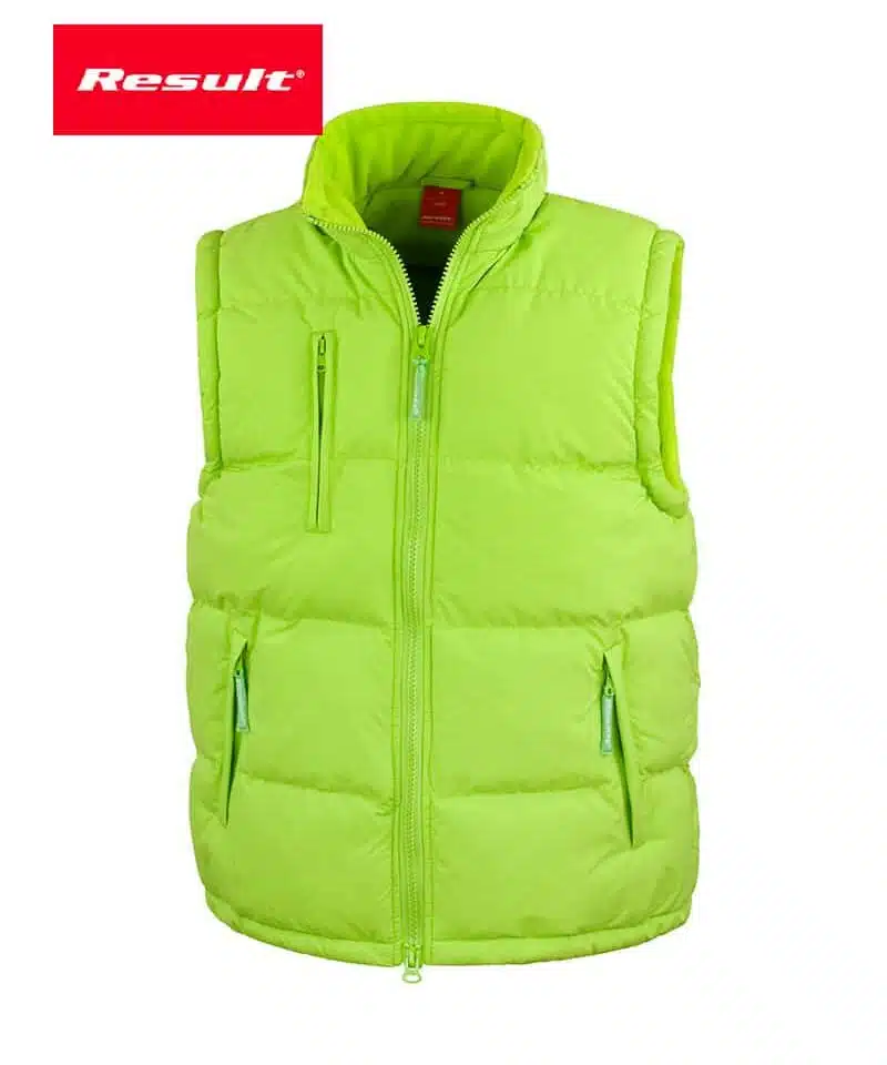 Gilet-imbottito-antipioggia-Result-RER88A-verde-lime