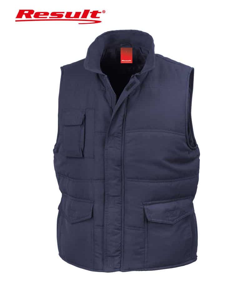 Gilet Imbottito Unisex Antipioggia Result RER94 blu navy
