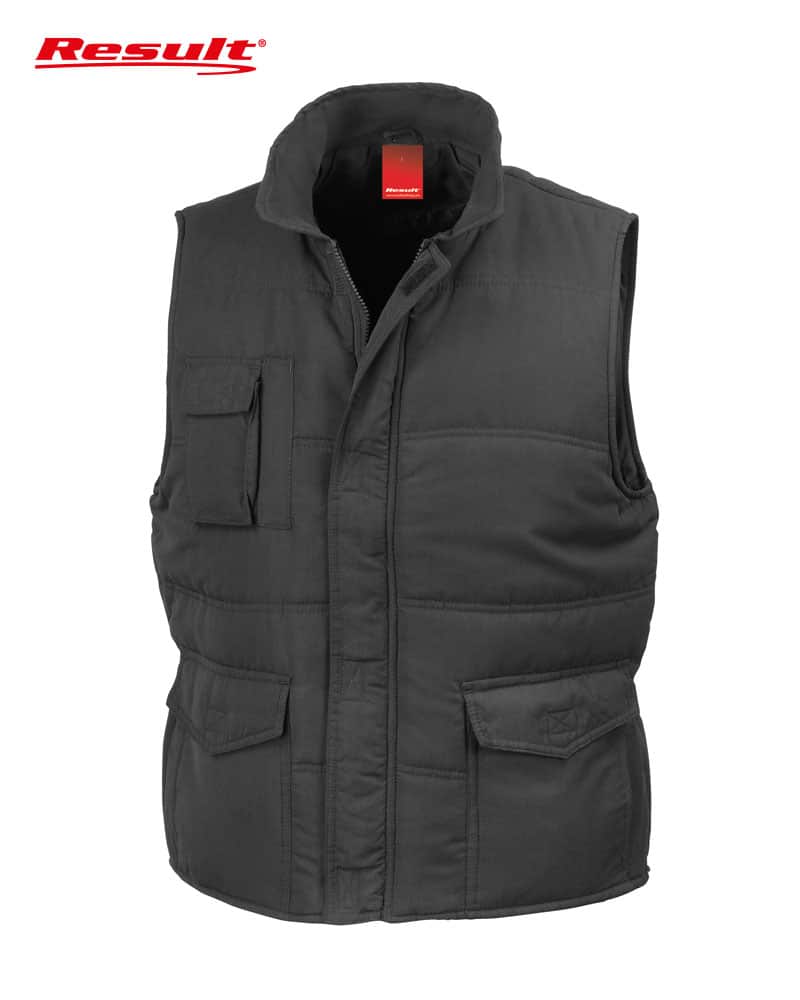 Gilet Imbottito Unisex Antipioggia Result RER94 4 Gilet Imbottito Unisex Antipioggia Result RER94 nero