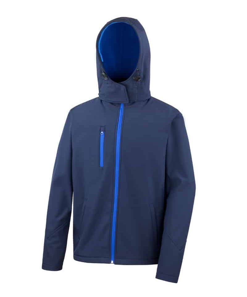 Giacca Softshell Uomo Unisex Result RER230M 6 Giacca Softshell Uomo Unisex Result RER230M blu fronte