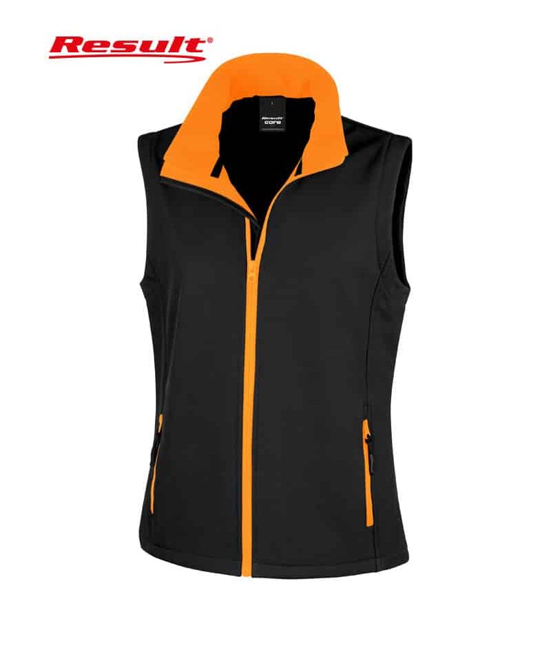 Gilet Softshell donna Result RER232F 14 Gilet Softshell donna Result RER232F nero arancio