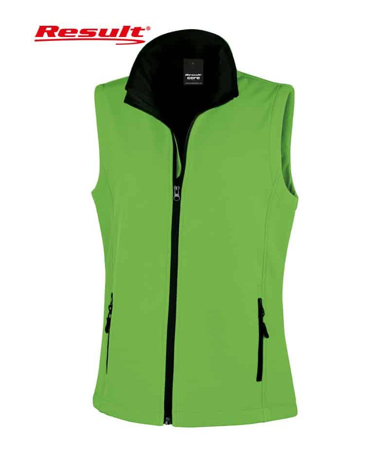 Gilet Softshell donna Result RER232F 11 Gilet Softshell donna Result RER232F verde lime