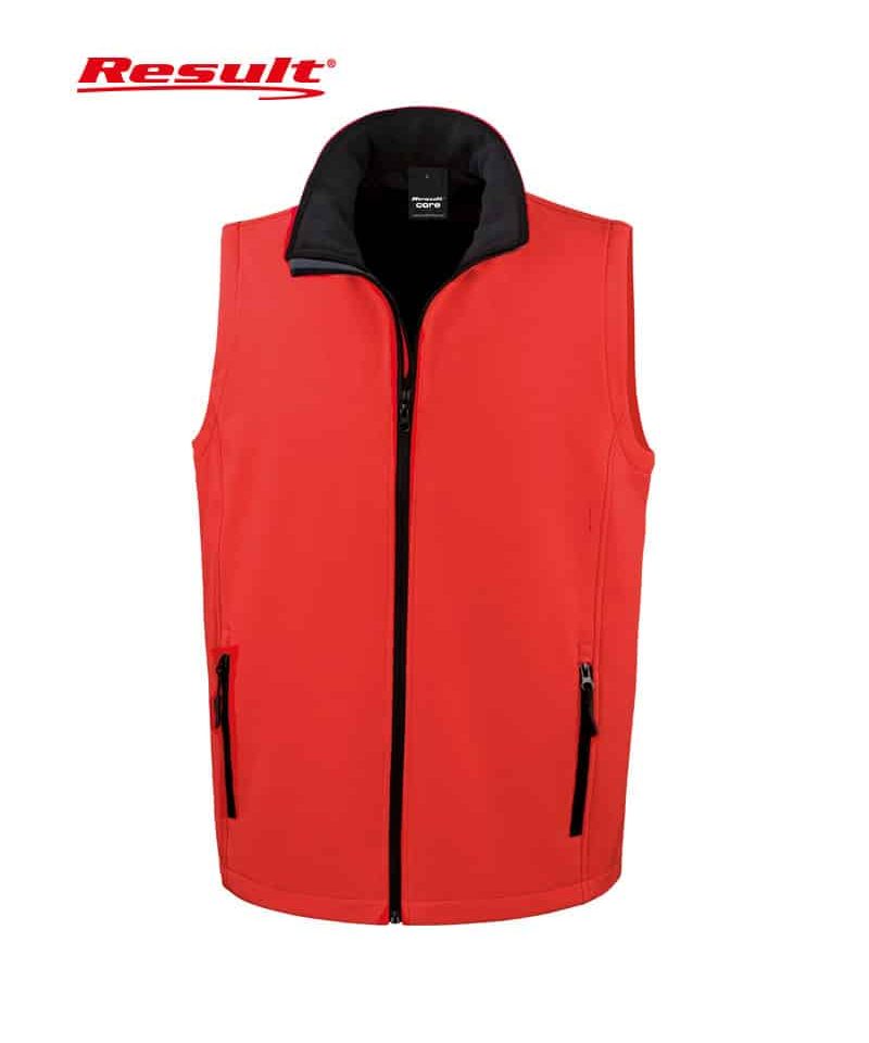 Gilet Softshell Uomo Result RER232M 11 Gilet Softshell Uomo Result RER232M rosso nero