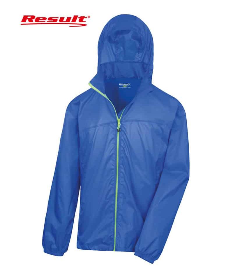 Kway unisex richiudibile antipioggia Result RER189X 13 Kway unisex richiudibile antipioggia Result RER189X blu royal